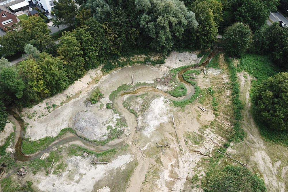 Luftaufnahme Flusslauf