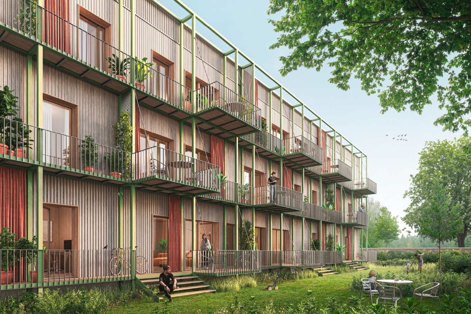 Rendering Wohngebäude