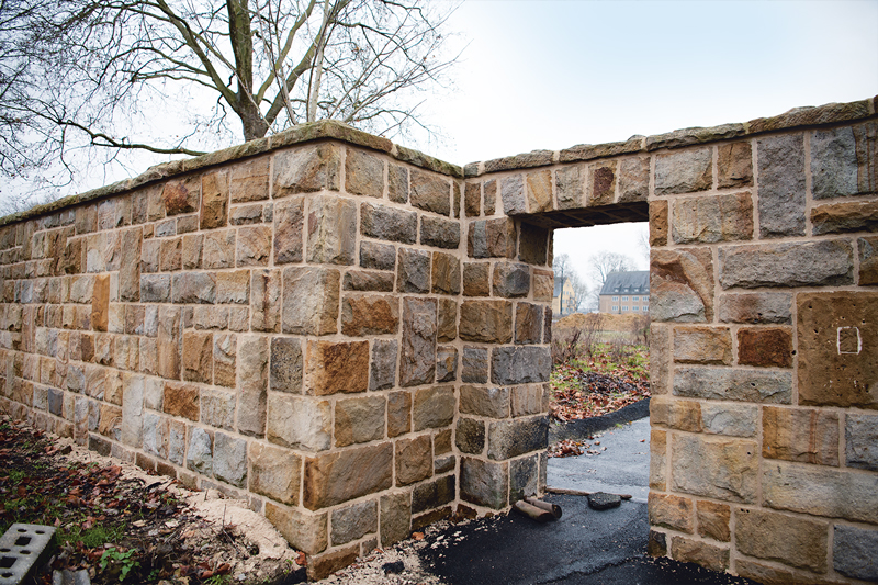 Sandsteinmauer